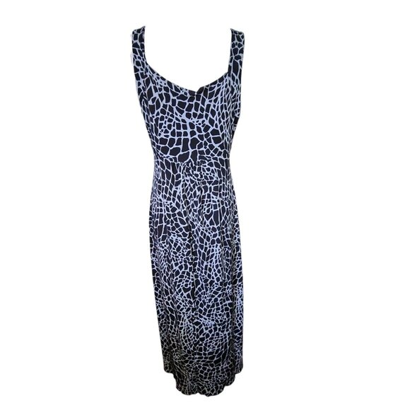 En Focus Studio Dress Womens Size 12P 12 Petite Gray Giraffe Animal Beaded Maxi - Picture 4 of 7